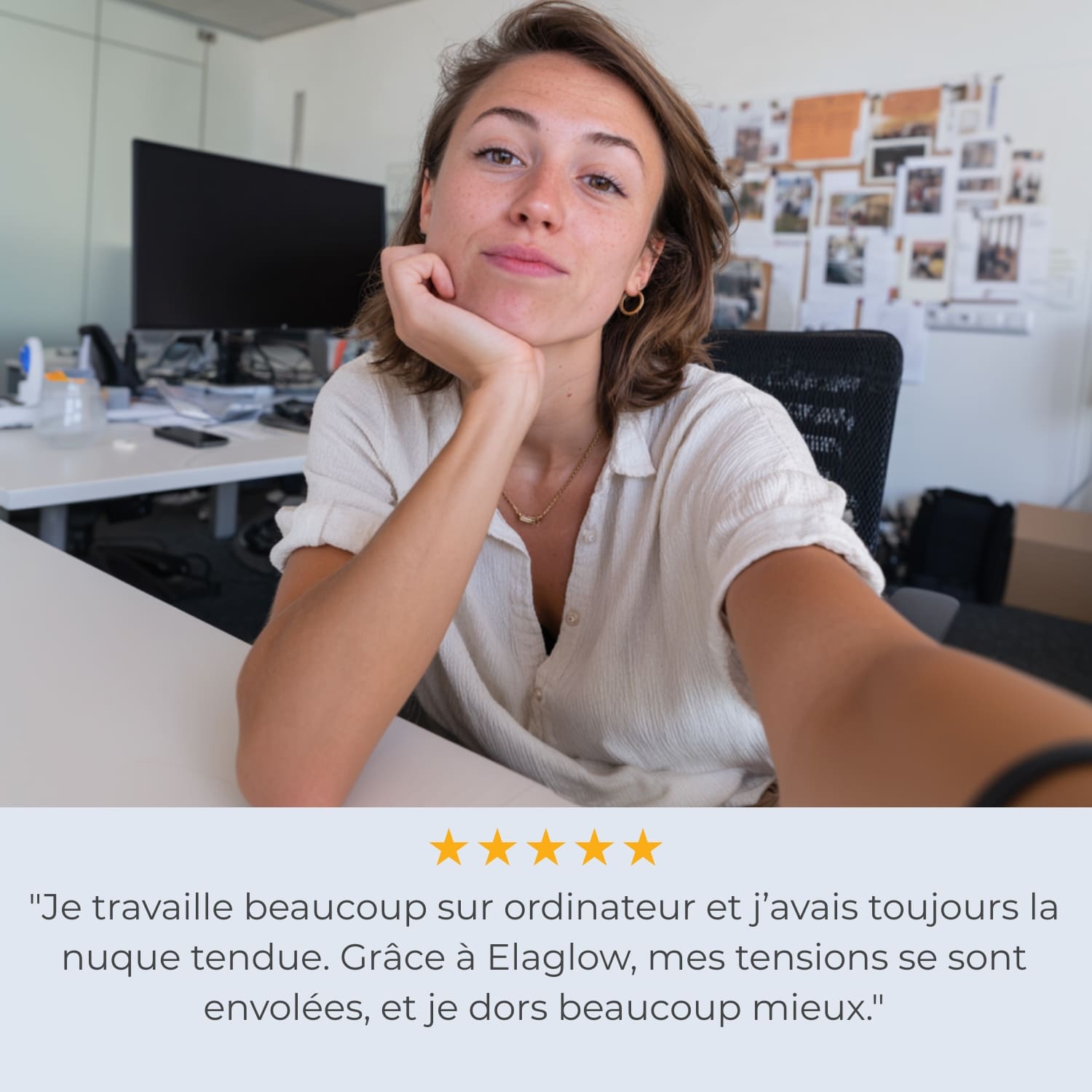 Oreiller orthopédique Elaglow® - Améliore la qualité du sommeil