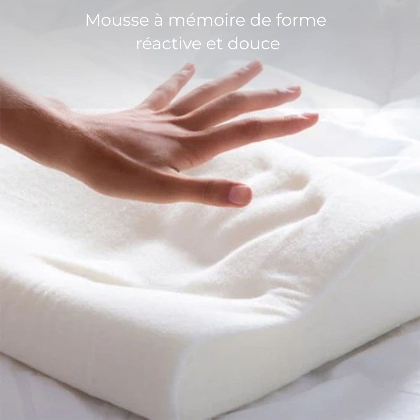 Oreiller ergonomique Elaglow® -  L’Oreiller Orthopédique Nouvelle Génération