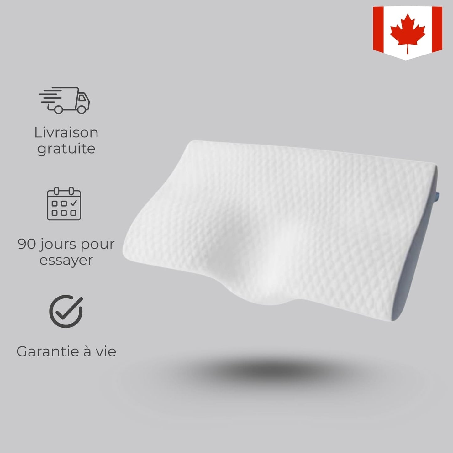 Oreiller ergonomique Elaglow® -  L’Oreiller Orthopédique Nouvelle Génération