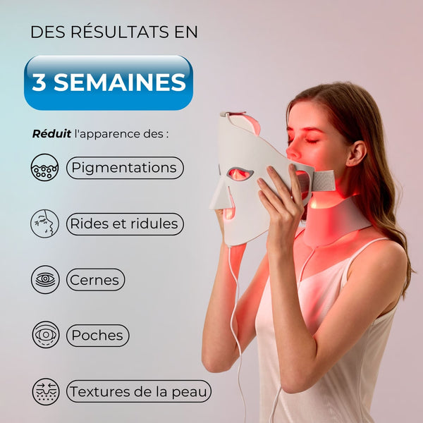 Glowskin Pro2 - Masque LED Soin Visage & Cou